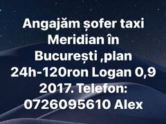 Sofer taxi Meridian in Bucuresti