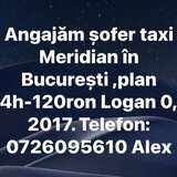 Sofer taxi Meridian in Bucuresti
